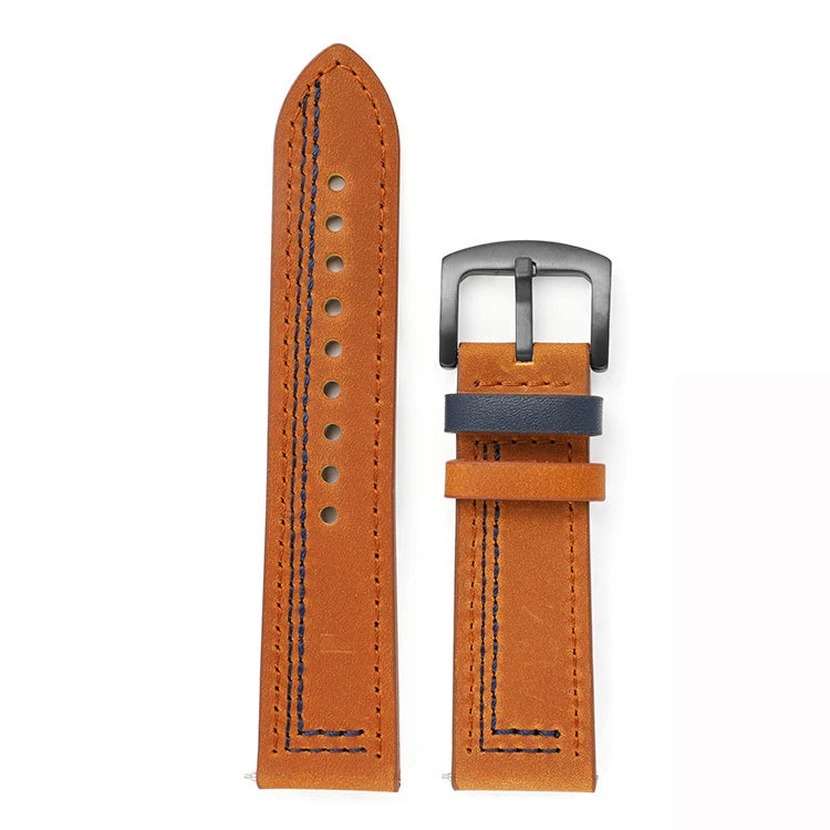 Leather band for Samsung Galaxy watch 6 strap 6classic/5/pro/4/Active 2 20mm 22mm bracelet Huawei Watch GT 2/2e/3/pro watchbands