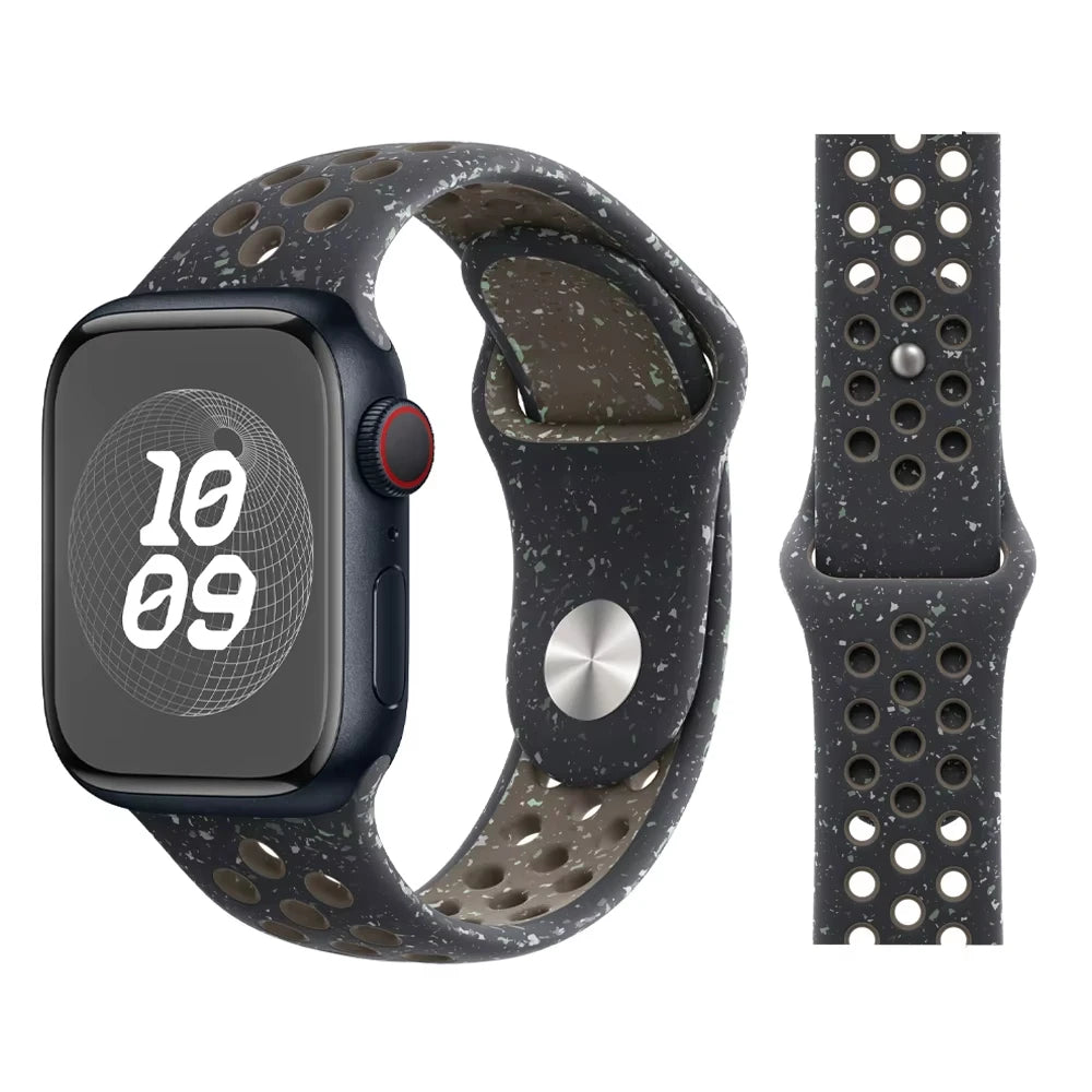 Official band For Apple Watch band 11 42mm 46mm 44mm 41mm 40mm 45mm Silicone band Apple Watch 10 9 8 7 6 5 SE 3 Ultra 3 2 49mm