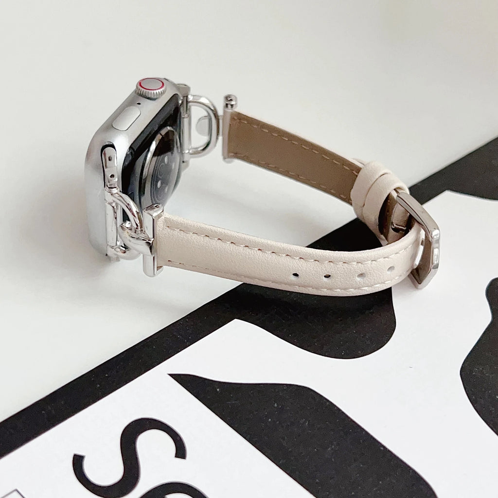 leather loop band For Apple Watch band correa Series Ultra 11 10 9 8 7 6 5 4 3 2 1 SE 38mm 40mm 41mm 42mm 44mm 45mm 46mm 49mm