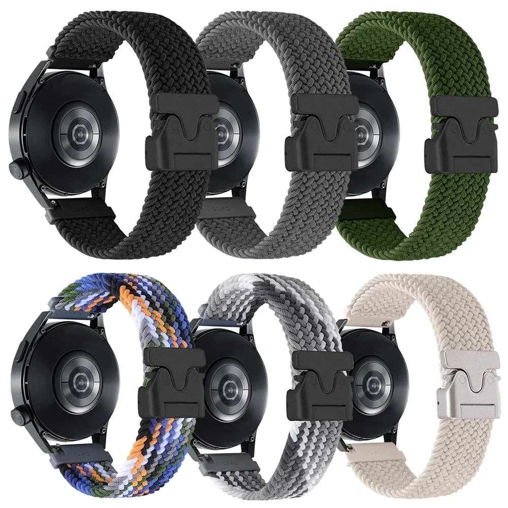 20mm 22mm Nylon Magnetic Strap For Garmin Forerunner 570/265/255/165 Music/venu 3 2/sq/sq2 Band Vivoactive 6 5 Watch Bracelet