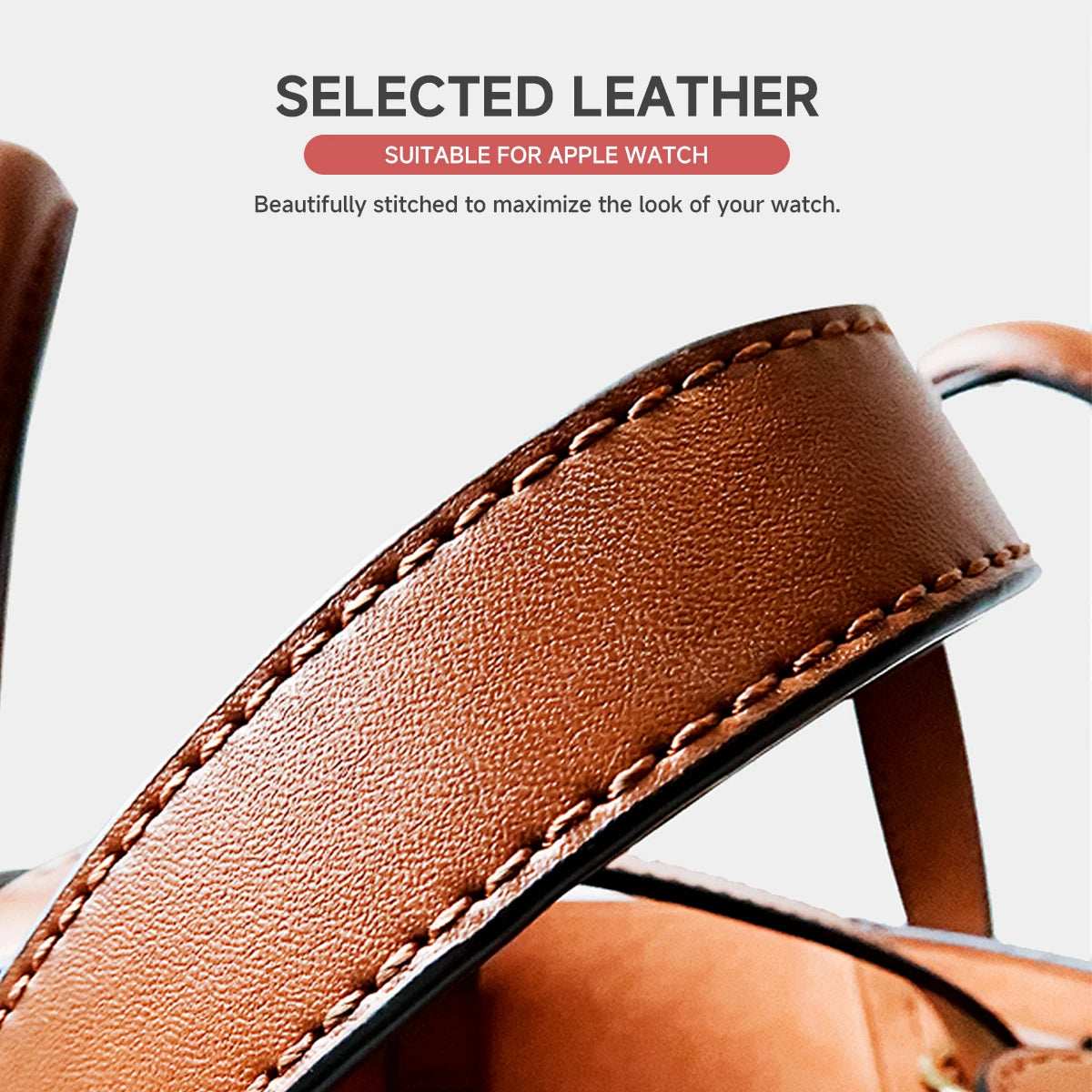 Leather band for Apple Watch Ultra 2 49mm Series 10 46mm Luxury band sport band for Apple Watch 10 9 8 7 6 5 4 SE Ultra 44mm 45mm