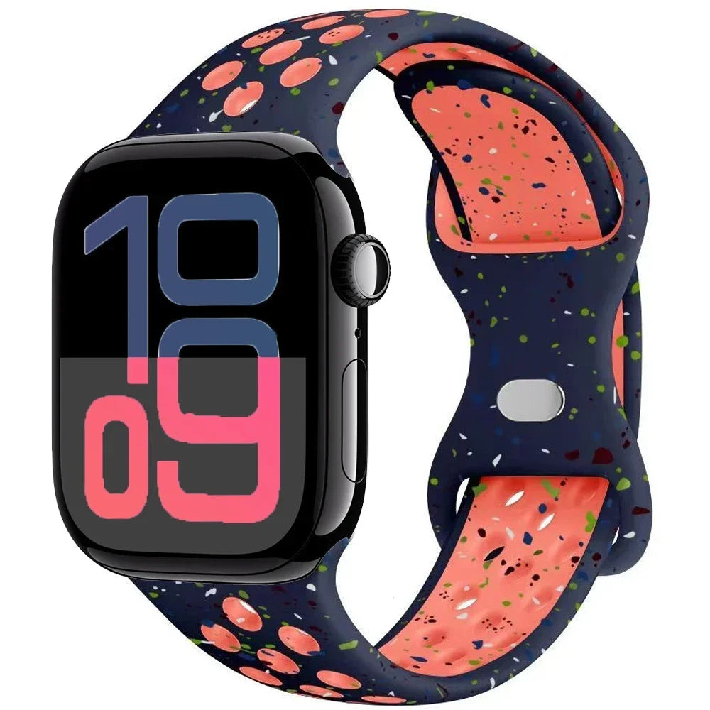 Silicone band for Apple Watch Series 11 10 46mm 42mm Sport band Apple Watch 9 8 7 6 5 SE 4 Ultra 3 2 49mm 45mm 44mm 40mm 41mm Band