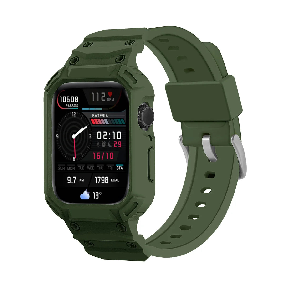 For Apple Watch Series 10 46mm 42mm Sport Protective Replacement Wristband Apple Watch Series 10 Retrofits band Case One piece