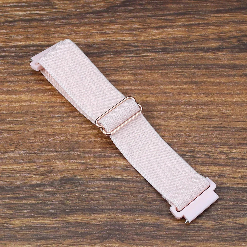 20mm 22mm Elastic Nylon Loop Strap for Samsung Galaxy Watch 4 5 6 7 40/44mm Pro Calssic 42/46mm Band Huawei Gt2/3 Amazfit Gts2/4