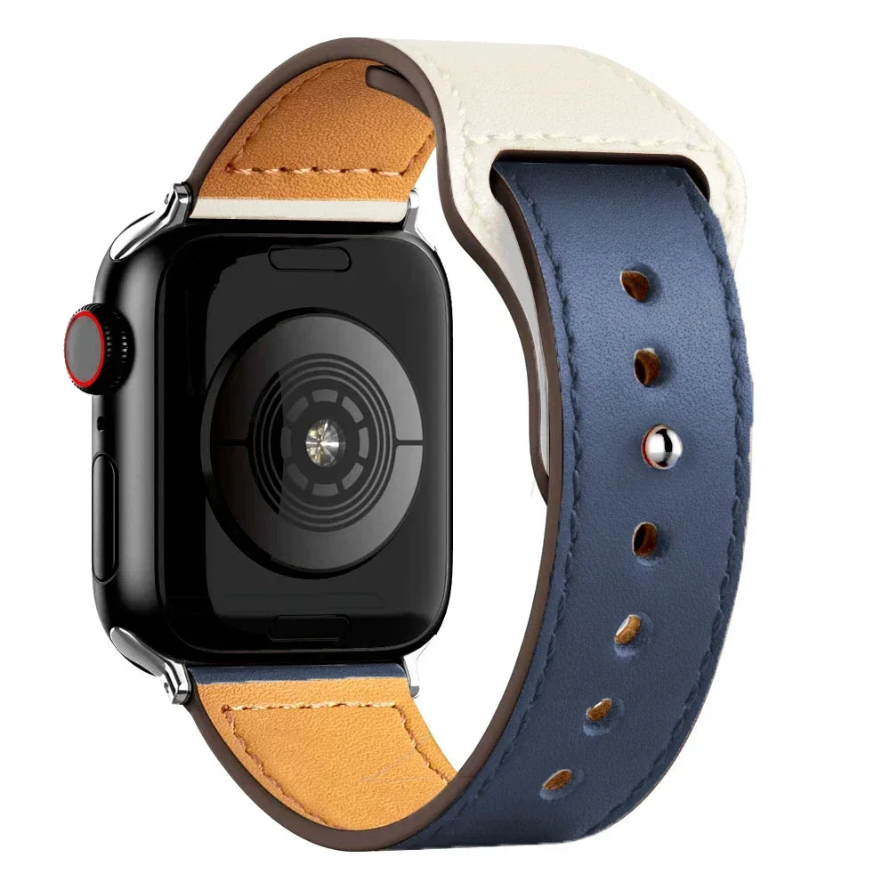 Leather band For Apple Watch 10 band 46mm 42mm 44mm 45mm 49mm 41mm 40mm correa band Apple Watch Series 8 9 3 4 5 6 SE 7 Ultra 2
