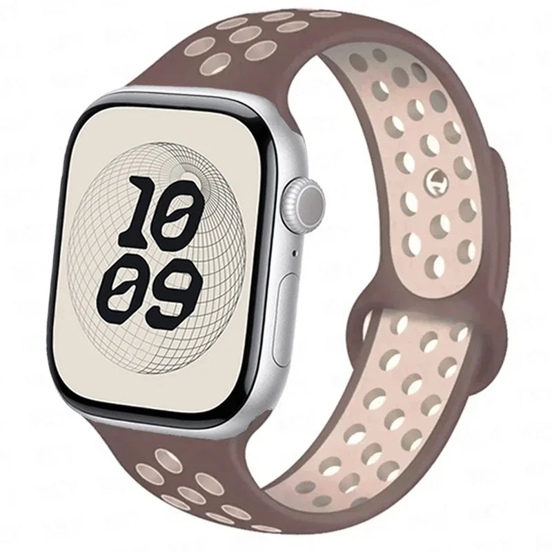 Sport band For Apple Watch Ultra 3 49mm S11 46mm 42mm 45mm 44mm 40mm 41mm band Apple Watch Series 10 8 7 6 4 5 9 SE Silicone Band