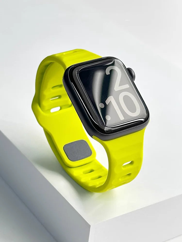 Sport band For Apple Watch band 44mm 45mm 49mm 42mm 40mm 41mm Silicone correa band Apple Watch Series 9 8 7 6 5 4 3 SE Ultra 2