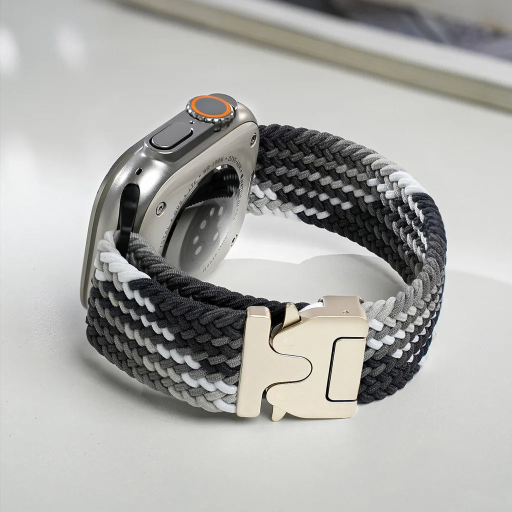 For Apple Watch Ultra 3 2 49mm 46mm 44mm 45mm 42mm 40mm 41mm Braided and Solo Loop Parachute button band Series 11 10 9 SE 8 7 6 5