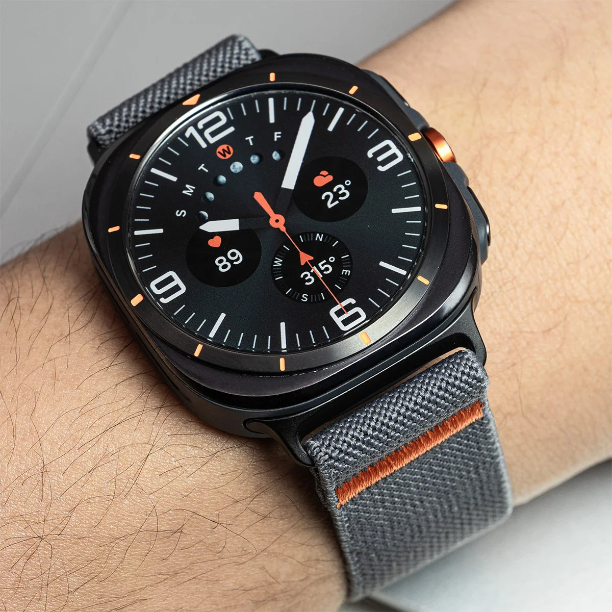 Samsung Galaxy Watch Ultra Strap 47mm Accessories Nylon Braided sport Bracelet Correa Galaxy Watch 7 Ultra Parachute Strap