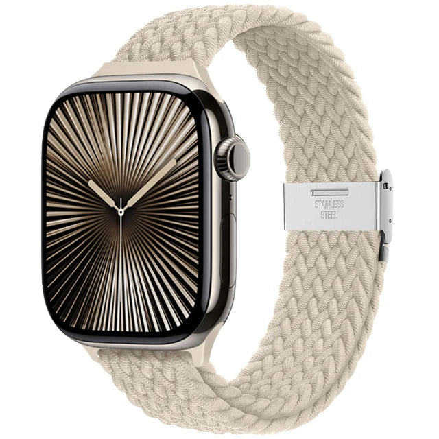 band For Apple Watch band 46mm 45mm 44mm 49mm 40mm 41mm 42mm Braided loop correa band Apple Watch Series 10 8 9 7 5 SE 6 4 Ultra