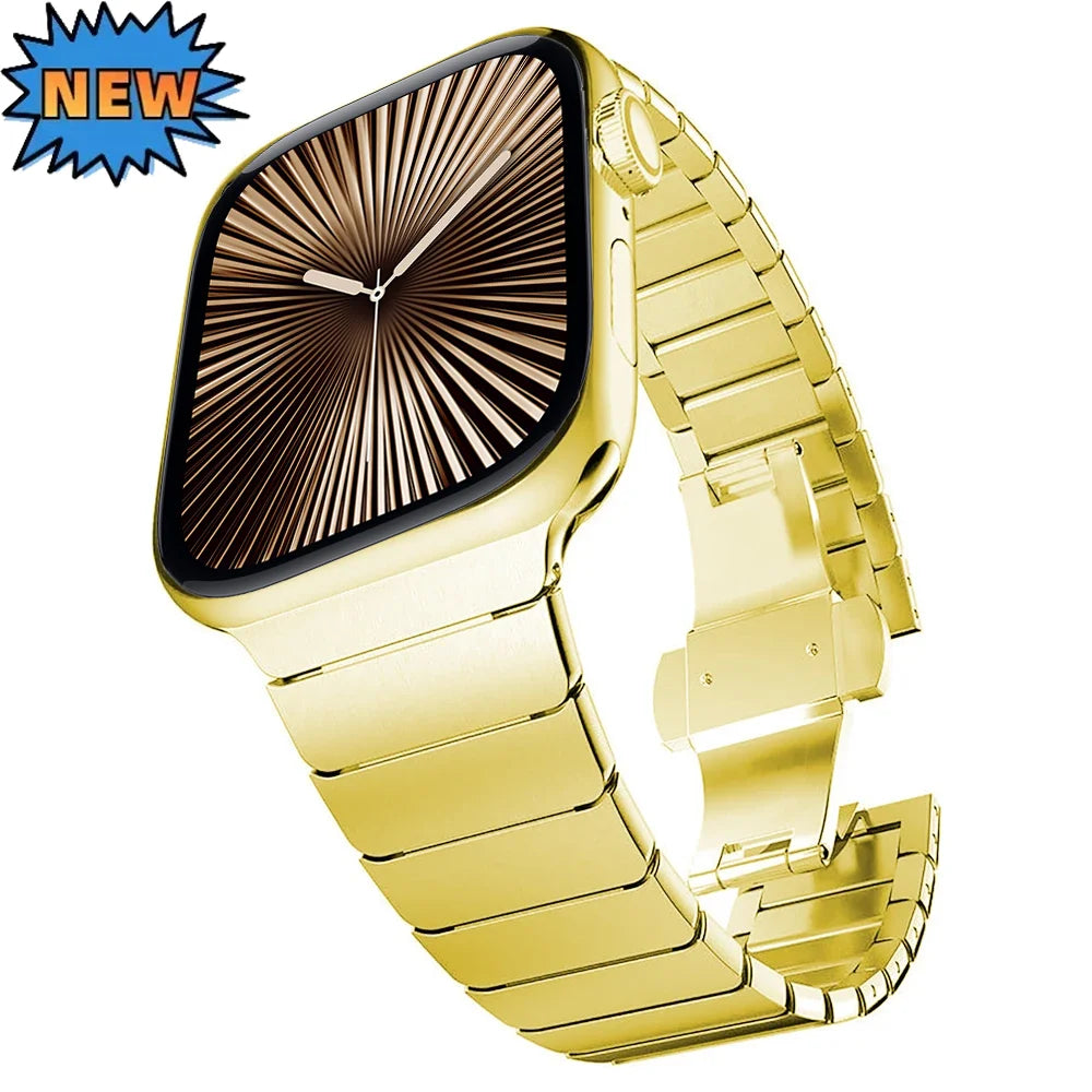 Metal Link band for Apple Watch band 49mm 46mm 42mm 45mm 41mm 44mm 40mm Wristband for Apple Watch 11 10 9 8 7 6 5 4 SE Correa Belt