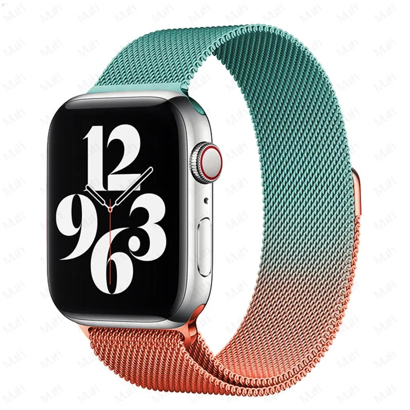 Milanese Loop for Apple Watch band 44mm 40mm 45mm 41mm 42mm 38mm 44mm band Ultra 2 49mm metal band Apple Watch Series 9 8 7 6 SE 5 4 3