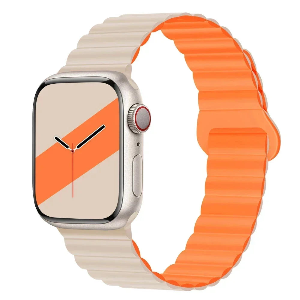 Magnetic band For Apple Watch band 45mm 38mm 49mm 40mm 42mm 41mm Silicone Sport band Apple Watch Series Ultra 10 9 6 5 7 8 SE 44mm