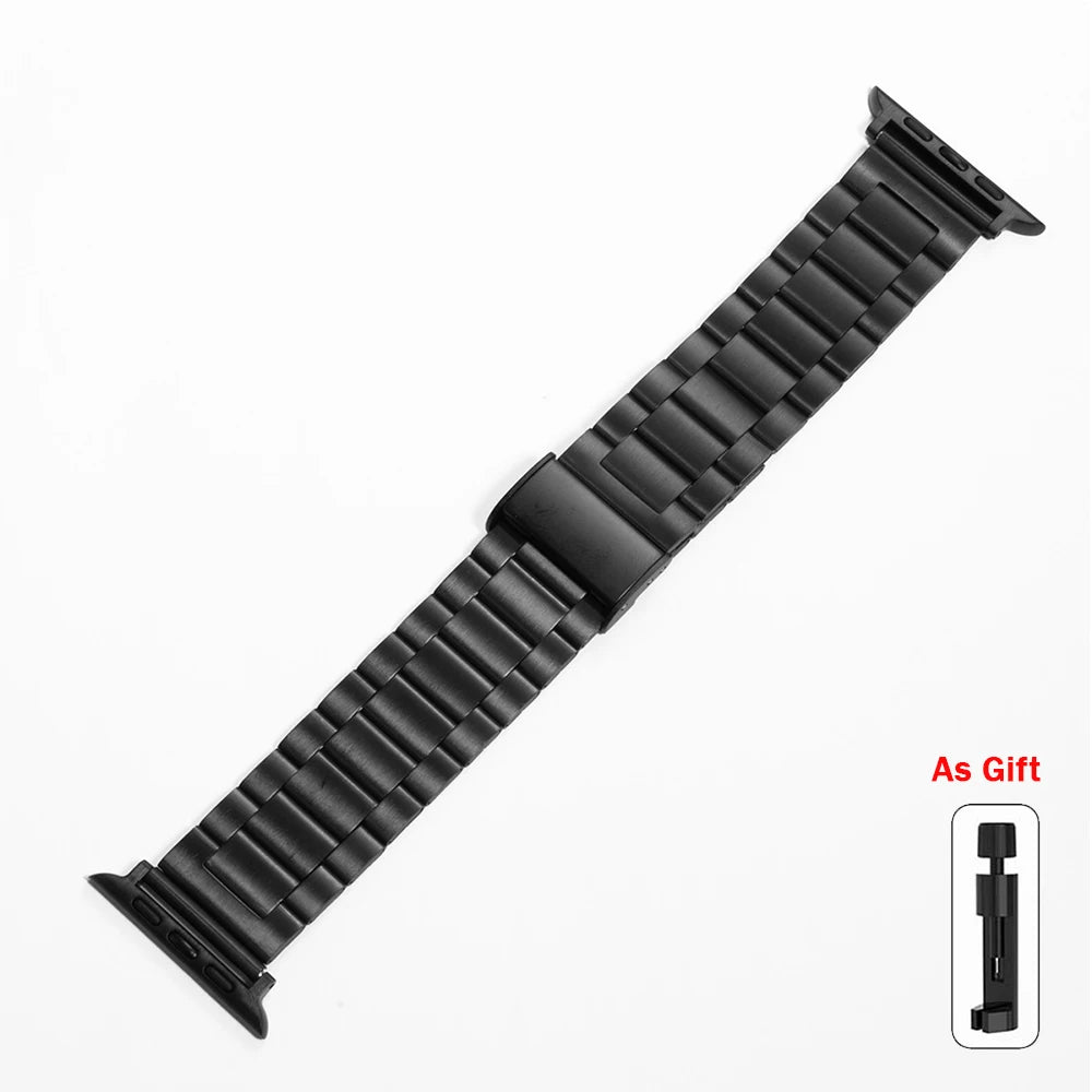 Stainless Steel band For Apple Watch band 45mm 41mm 42mm 46mm 40mm 44mm Ultra 49mm band For Apple Watch Series 10 9 8 7 6 5 SE 4