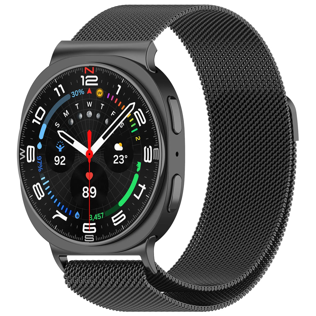 Milanese Magnetic Strap for Samsung Galaxy Watch 8 44mm 40mm Classic 46mm Metal Breathable Replaceable Galaxy Watch Ultra 47mm