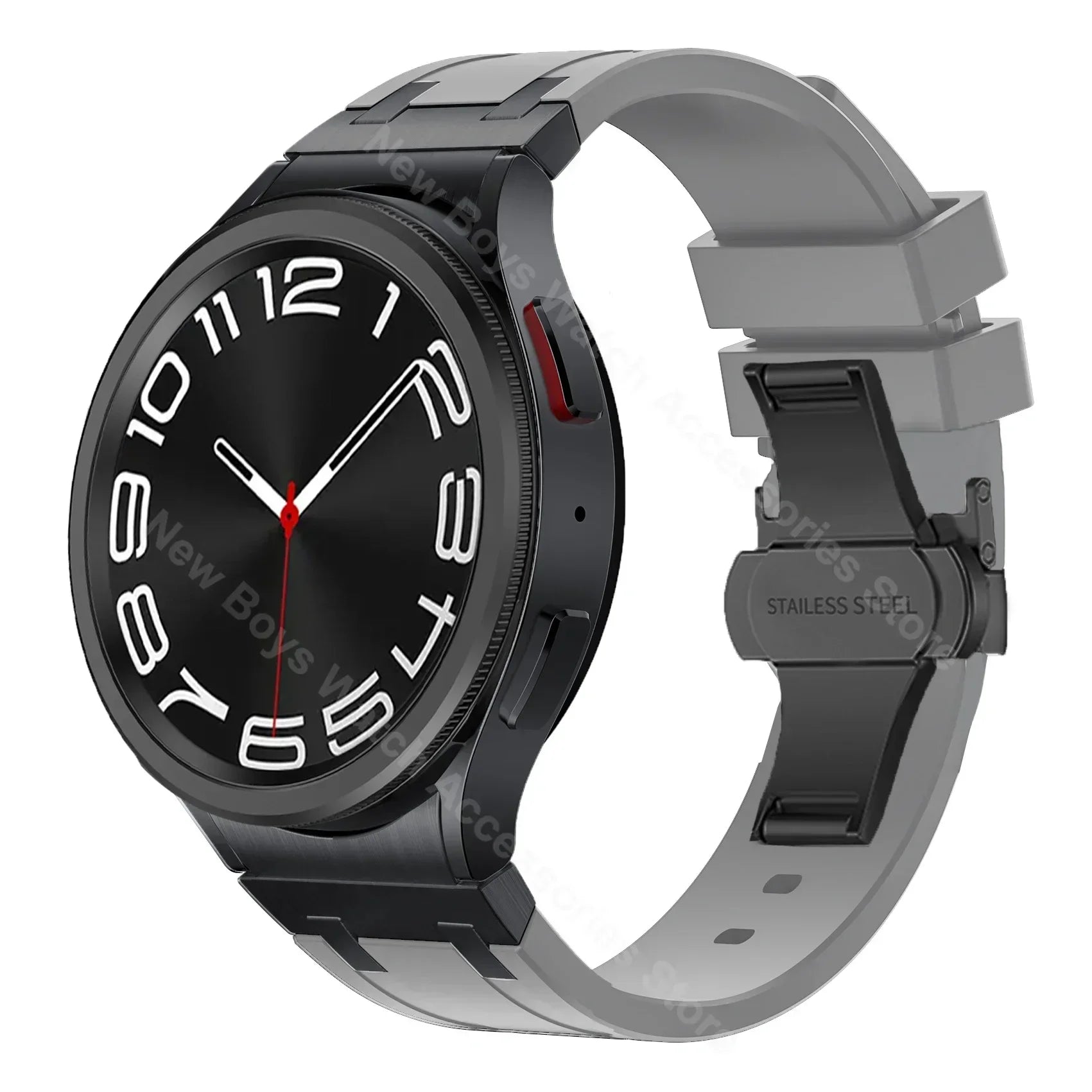 Silicone band for Samsung Galaxy Watch 7 40mm 44mm 6 4 classic 46 47mm 42 43mm 5 pro 45mm watchband no gaps men sports bracelet