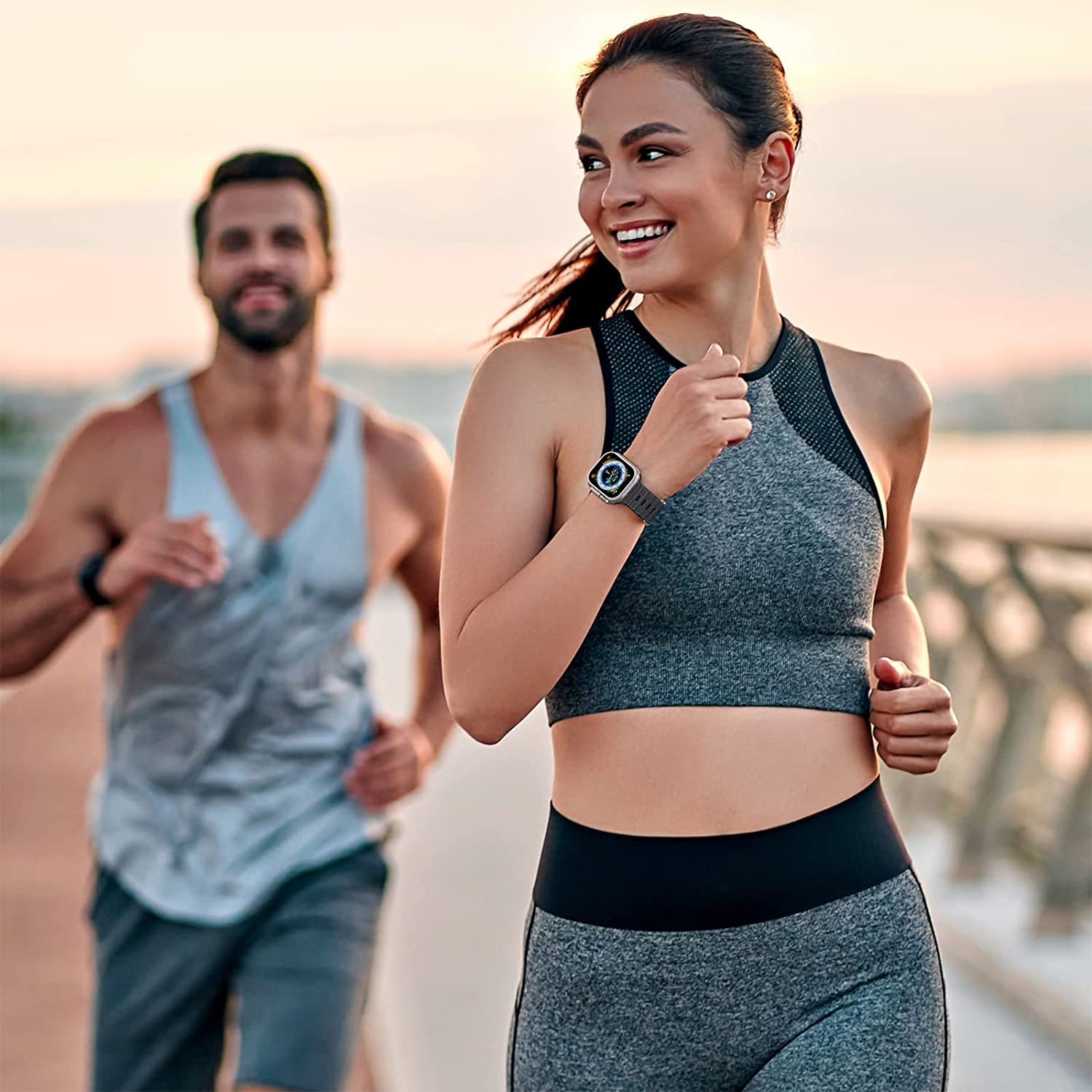 Ocean band for Apple Watch Ultra 3 2 band 49mm Series 45mm 41mm 46mm 42mm 40mm 44mm Silicone watch band Apple Watch 11 10 9 8 7 6 5 SE2