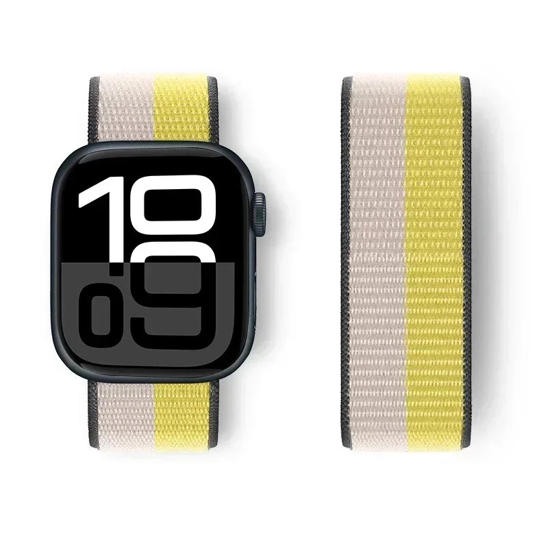 Nylon Loop For Apple Watch band 44mm 40mm 45mm 41mm 42mm 38mm 45mm sport band Apple Watch Series 9 8 7 SE 6 5 3 Ultra 2 49mm band