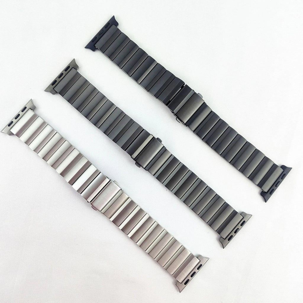 Luxury Titanium band For Apple Watch Ultra 2 49mm 45mm 41mm 44mm 46mm Men Business band For Apple Watch Series 10 9 8 7 6 5 4 SE band