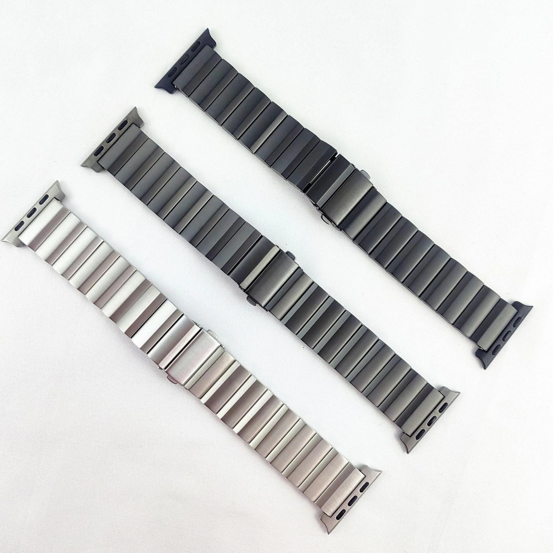 Luxury Titanium band For Apple Watch Ultra 2 49mm 45mm 41mm 44mm 46mm Men Business band For Apple Watch Series 10 9 8 7 6 5 4 SE band