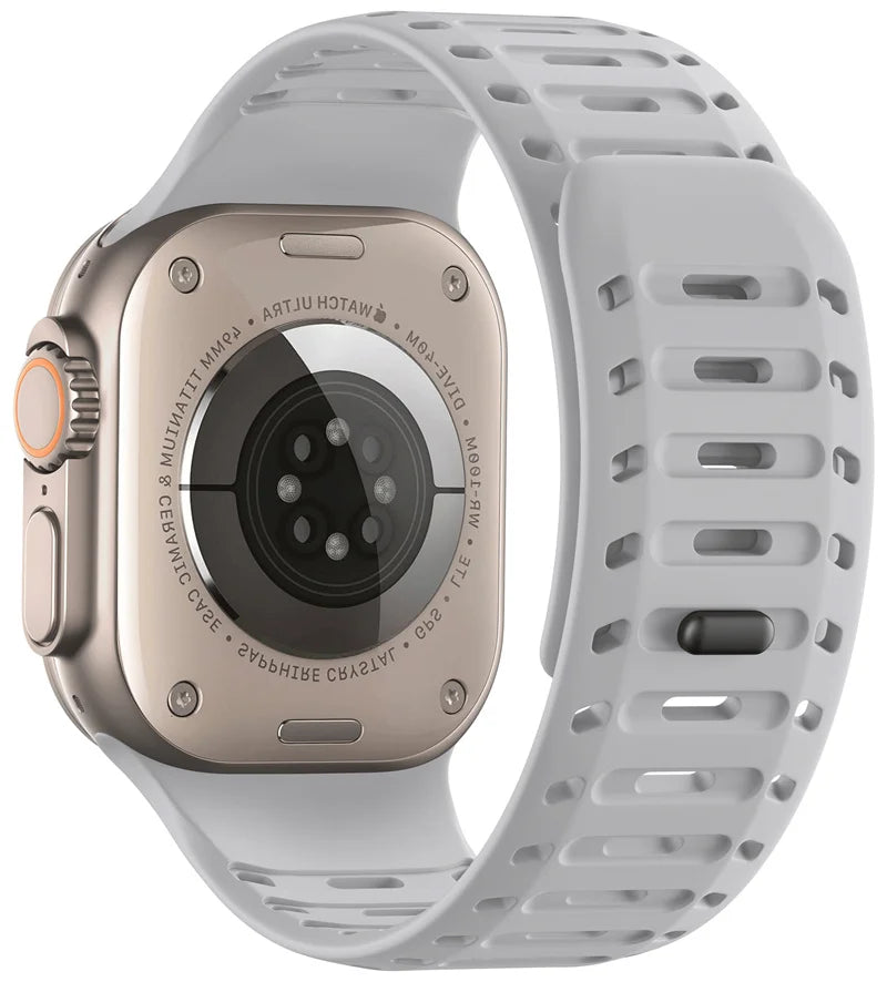 Magnetic band For Apple Watch Ultra 10 9 8 7 6 SE 5 Soft Silicone Breathable band For Apple Watch 42mm 44mm 45mm 46mm 49mm