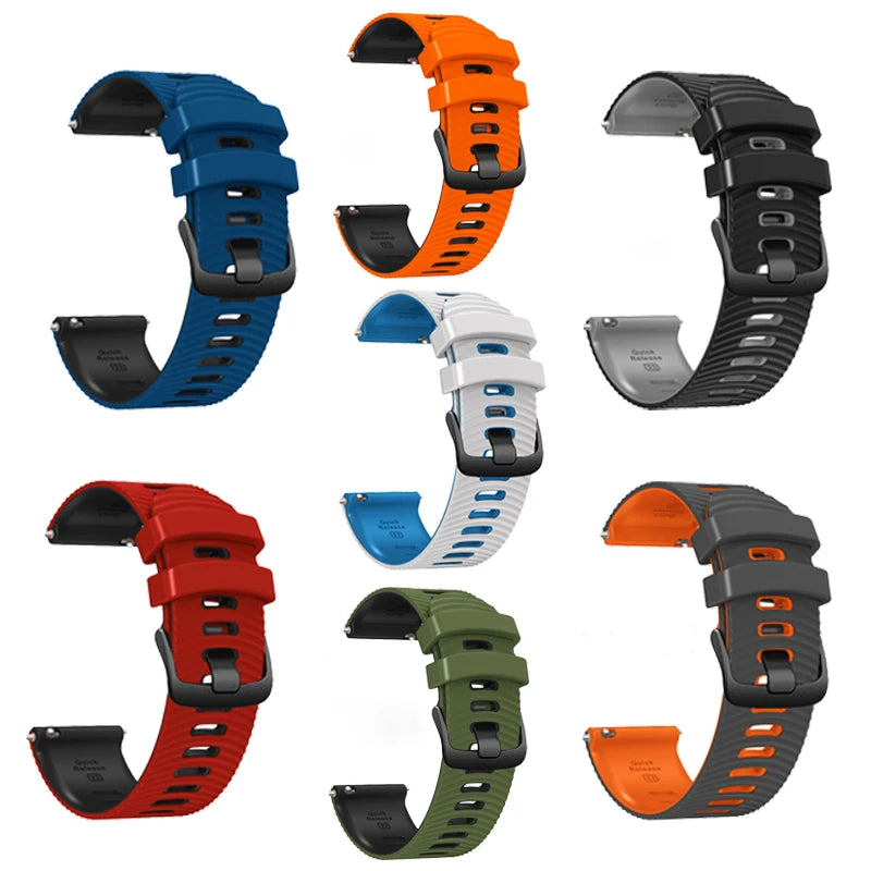 Silicone Strap For Samsung Galaxy 46mm SM-R800 Watchband Replacement For Samsung Watch 3 45mm Gear S3 22mm Watch Bands Wristband