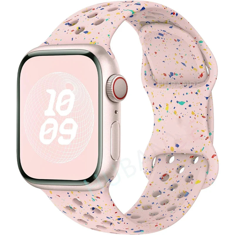 band For Apple Watch band 46mm 44mm 45mm 49mm 40mm 41mm 38mm 42mm correa Breathable band Apple Watch Series Ultra 11 10 9 8 SE 7 6