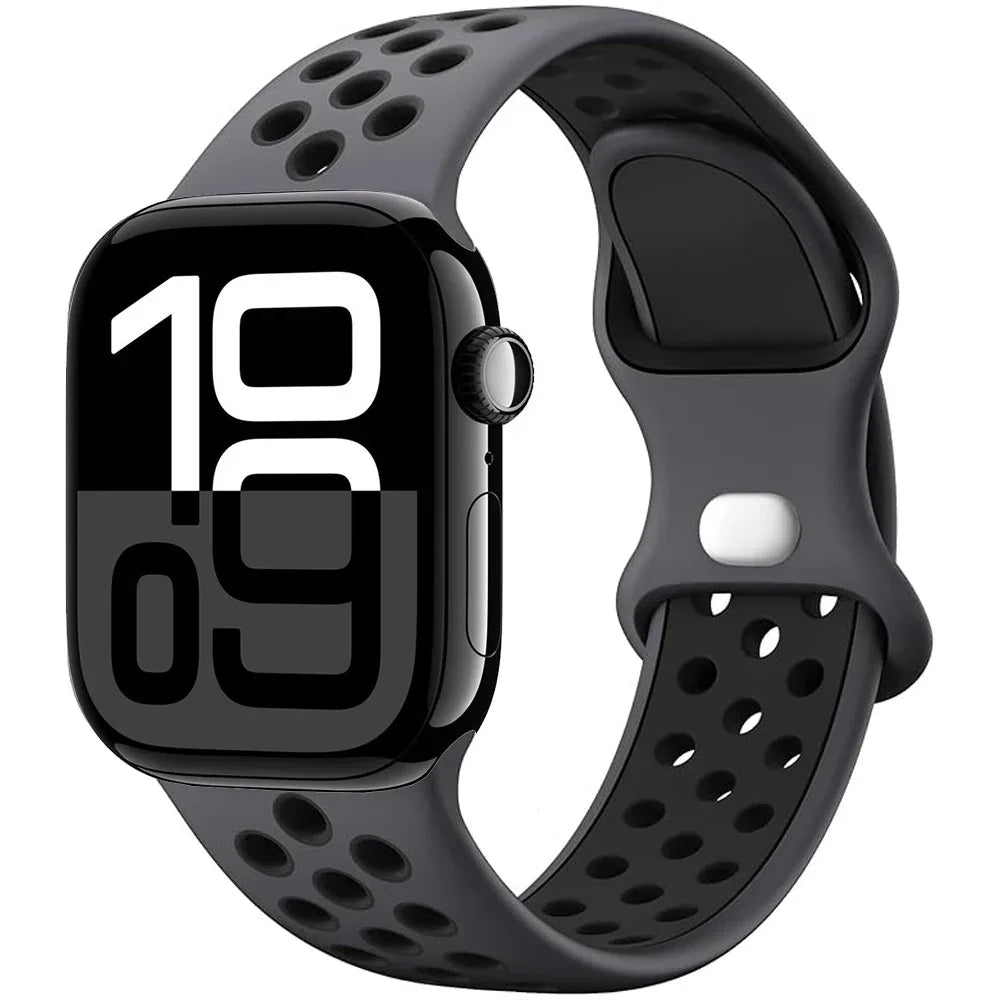 Silicone band for Apple Watch Series 11 10 46mm 42mm Sport band Apple Watch 9 8 7 6 5 SE 4 Ultra 3 2 49mm 45mm 44mm 40mm 41mm Band