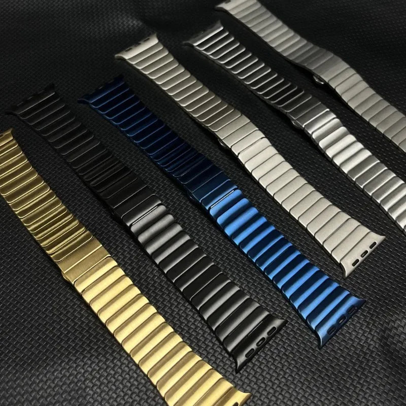Luxury Stainless Steel band For Apple Watch Series 10 9 46mm 45mm 38mm 42mm 44mm 40mm Link band Apple Watch Ultra 2 49mm metal Band.