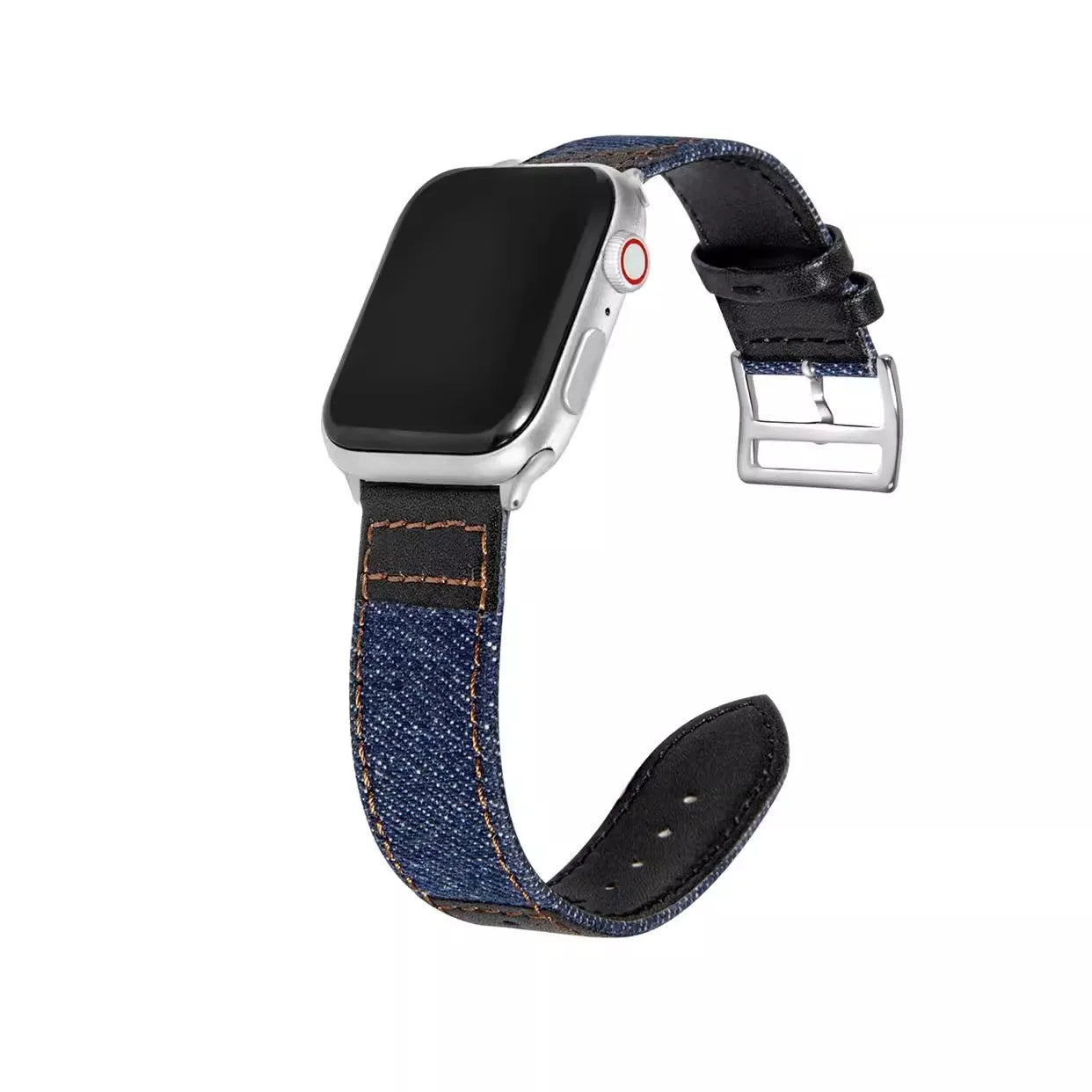 Suitable for Apple Watch band denim leather Apple Watch SE 49mm high quality wristband 40mm 38mm 44mm 41mm 42mm 45mm Ultra9 8 7 6 54 band