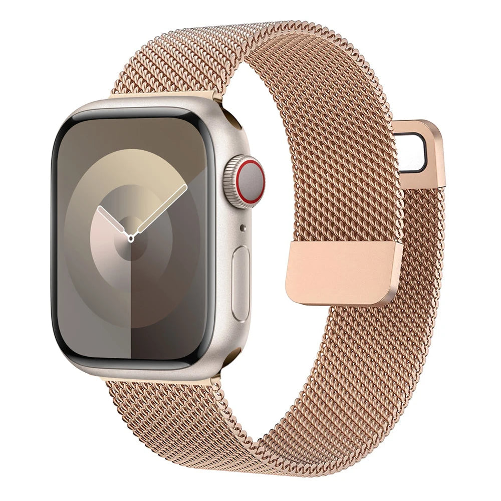 Milanese Loop band For Apple Watch band 44mm 40mm 45mm 49mm 41mm 42mm 38mm Correa band Apple Watch Series 3 4 5 6 SE 7 8 9 Ultra2