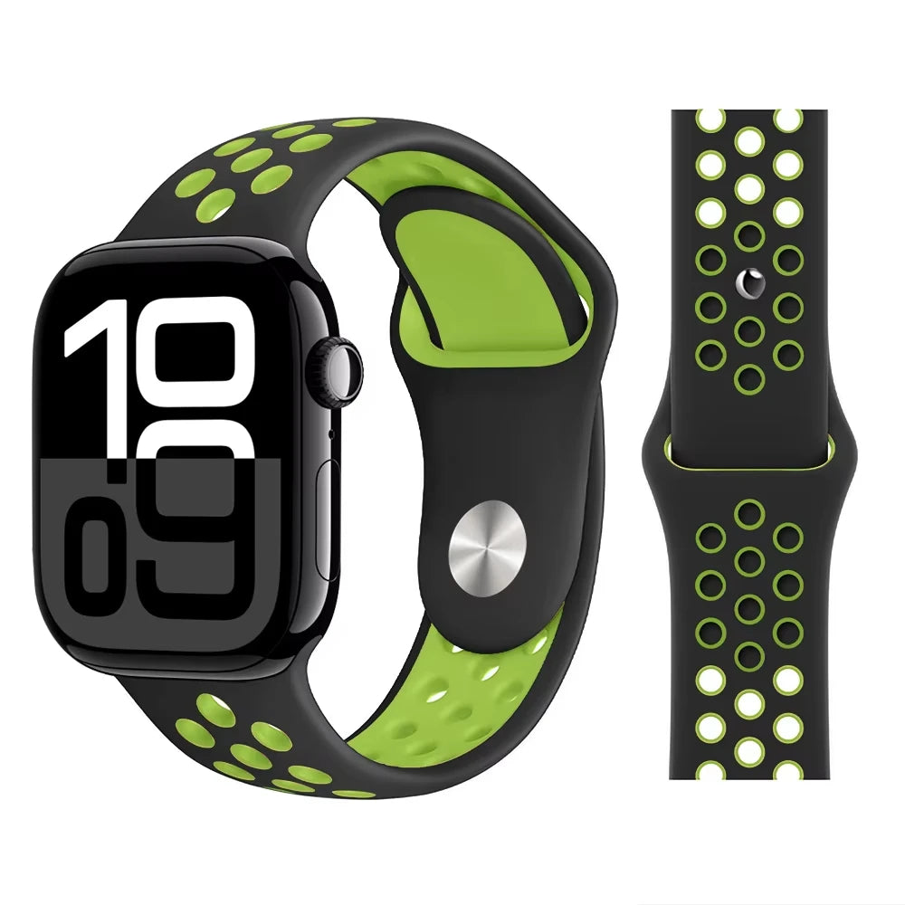 Official band For Apple Watch band 11 42mm 46mm 44mm 41mm 40mm 45mm Silicone band Apple Watch 10 9 8 7 6 5 SE 3 Ultra 3 2 49mm