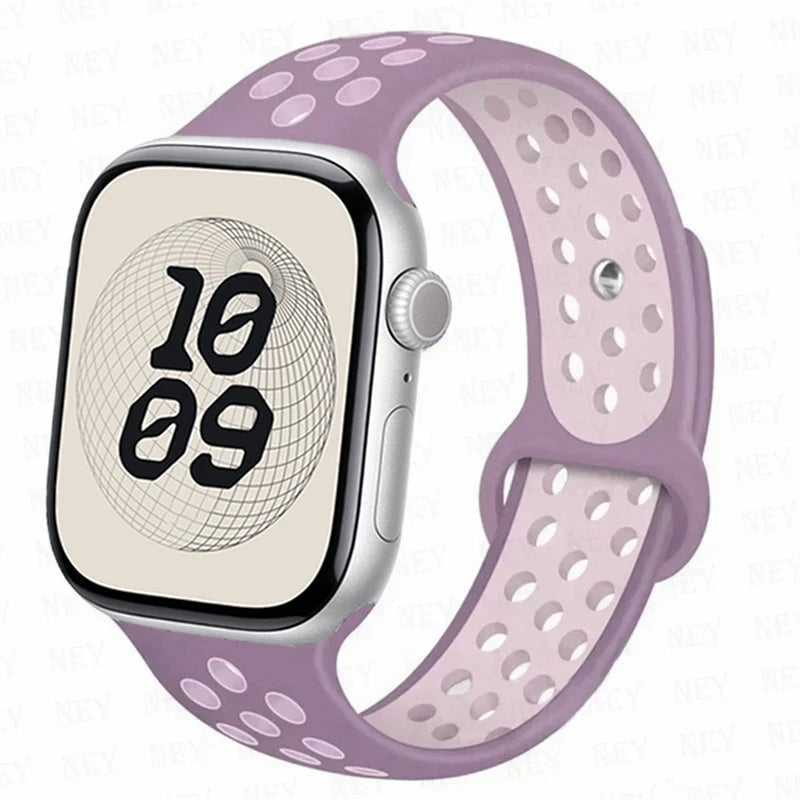 band For Apple Watch 10 46mm 42mm 45mm 41mm 44mm Ultra 2 3 49mm Sport Breathable band Apple Watch Series 11 8 7 6 4 5 9 SE 3 Band