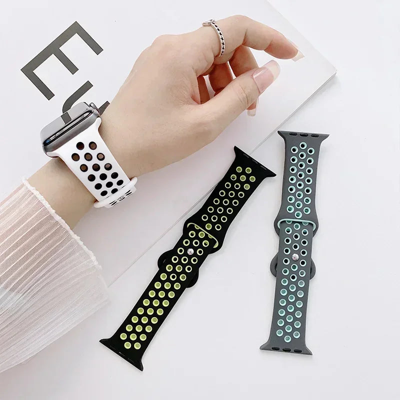 Sport Silicone band For Apple Watch band 45mm 44mm Ultra 2 49mm 40mm 41mm 38mm 42mm 46mm Pride band Series 10 9 8 SE 7 6 Band