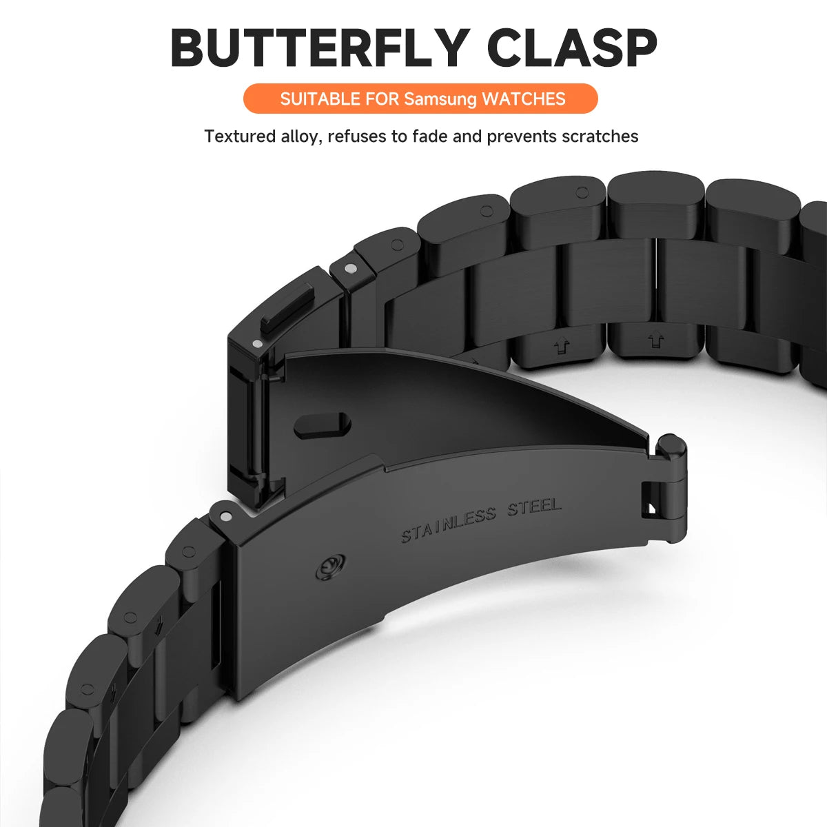 Band+Case for Samsung Galaxy Watch 7 6 5 4 44mm 40mm Stainless Steel Bracelet TPU Cover Watch 6/4Classic 43/47mm 46mm 42mm Strap