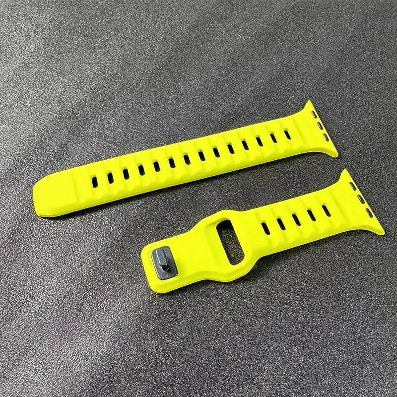 Sport band For Apple Watch Ultra 9 8 7 6 SE 5 Soft Silicone Lightweight band For Apple Watch 38mm 40mm 42mm 44mm 45mm 49mm