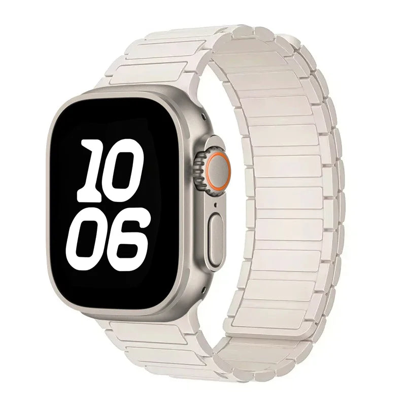 Silicone band for Apple Watch 46mm 42mm 49mm 45mm 41mm 44mm 40mm Magnetic band for Apple Watch Ultra 2 Series 10 9 8 7 6 SE 5 4 3