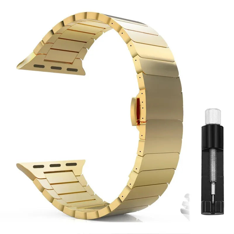 Stainless Steel metal band For Apple Watch Series 11 10 46mm 42mm Ultra 3 band 49mm 45mm 40mm 44mm 38mm 41mm for Apple Watch 10 9 8 7 SE 6 5