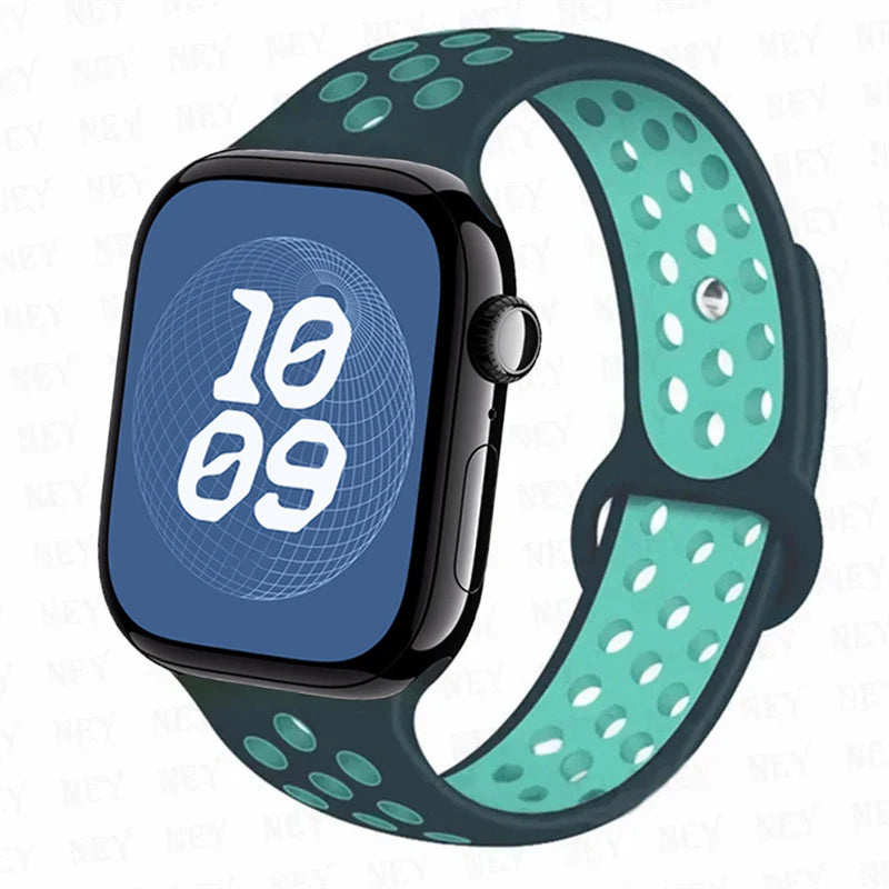 Sport band For Apple Watch Ultra 3 49mm S11 46mm 42mm 45mm 44mm 40mm 41mm band Apple Watch Series 10 8 7 6 4 5 9 SE Silicone Band