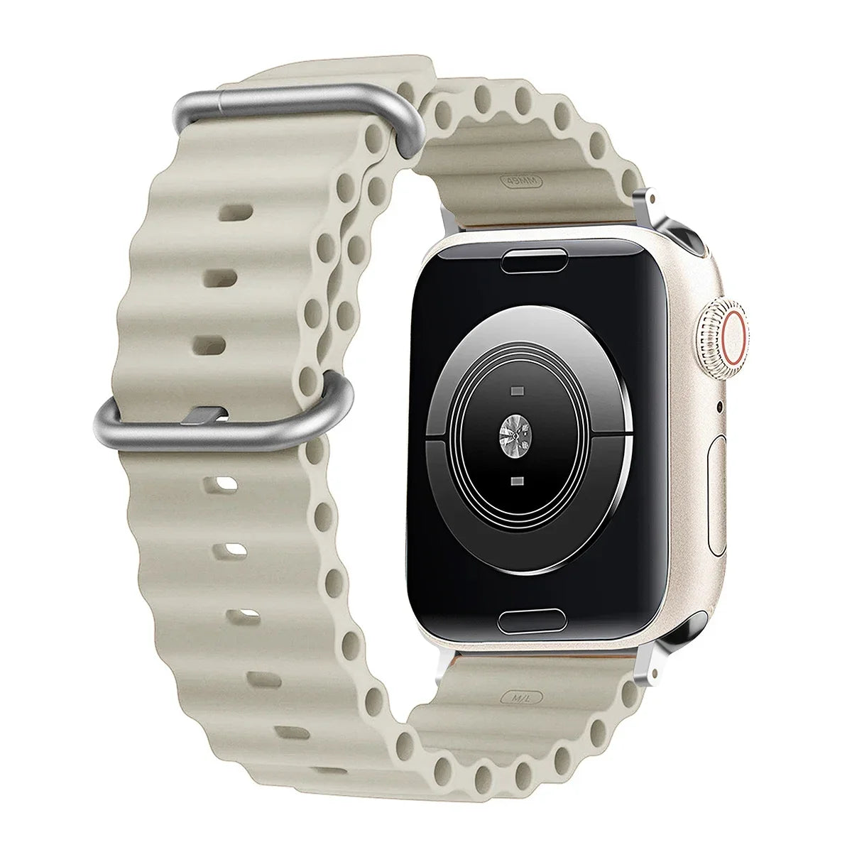 Silicone Ocean band for Apple Watch band Series Ultra 9 8 7 6 5 4 10 SE Apple Watch band 42mm 44mm 45mm 49mm 40mm 41mm 46mm band