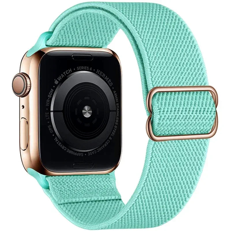 Nylon Loop band For Apple Watch 49mm 45mm 44mm 42mm 41mm 40mm 46mm Elastic band Apple Watch Ultra 3 2 11 10 9 8 7 6 5 4 SE band