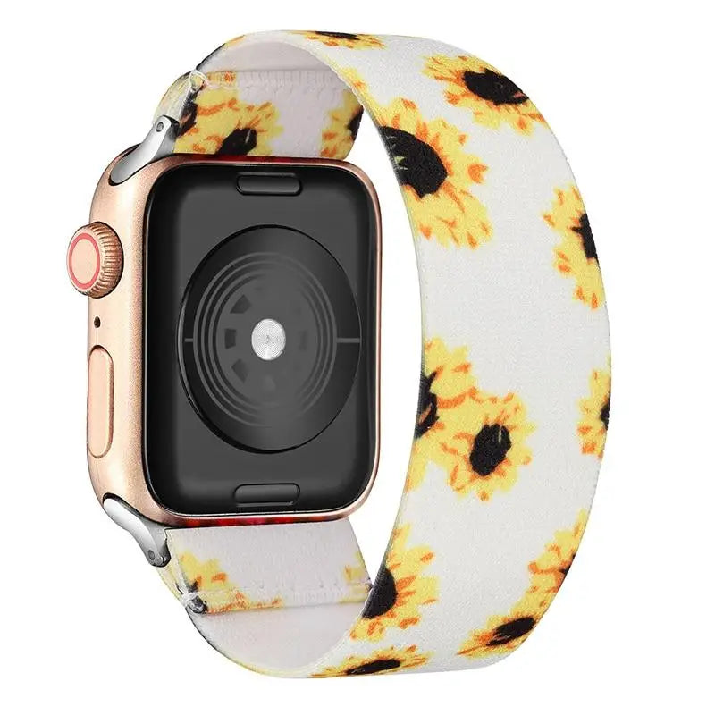 Scrunchie band for Apple Watch Ultra band 49mm 45mm 44mm 42mm 41mm 40mm 38mm Apple Watch women girl Stretchy band Apple Watch 5 3 SE 6 7 8