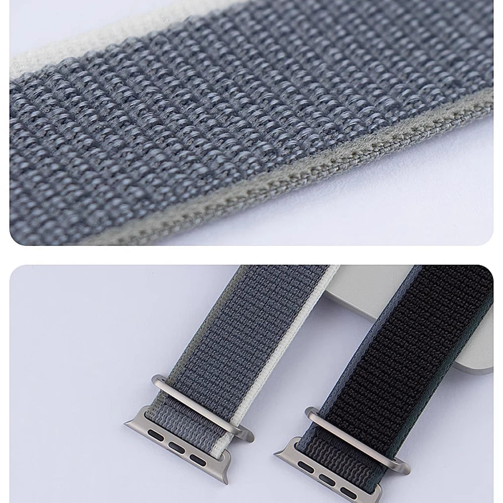 Trail loop For Apple Watch Ultra band 49mm 46mm 42mm 45mm 40mm 41mm Nylon sport band correa Apple Watch 10 9 8 7 6 5 4 3 SE band