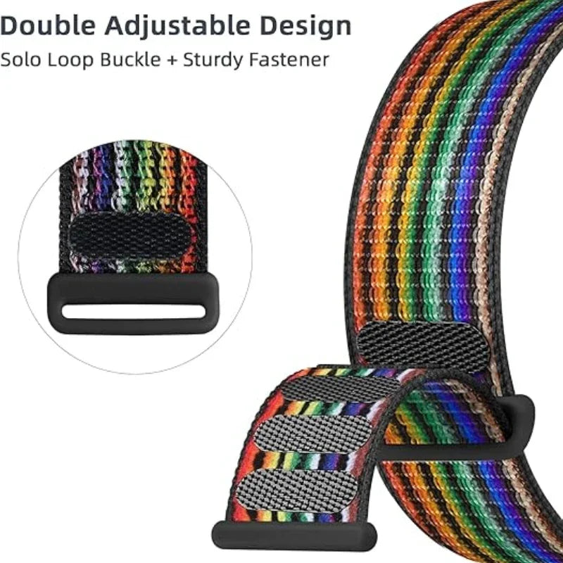 Nylon band For Apple Watch 11 10 9 8 7 45mm 41mm 42mm 46mm Ultra 3 2 1 49mm Adjustable band Apple Watch 6 5 4 SE3 44mm 40mm band