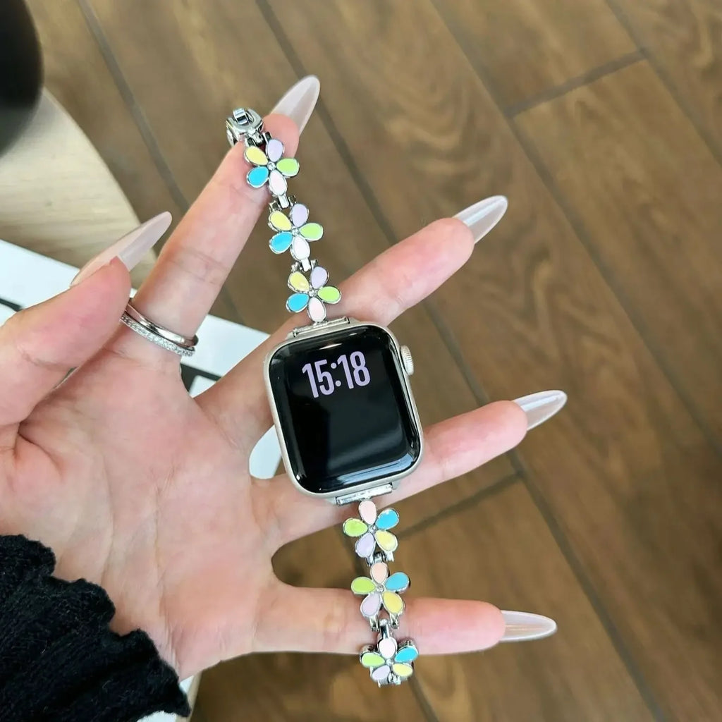 Nice Colorful metal band link For Apple Watch band Series 11 8 7 6 10 9 40mm 41mm 38mm 42mm 44mm 45mm 46mm band