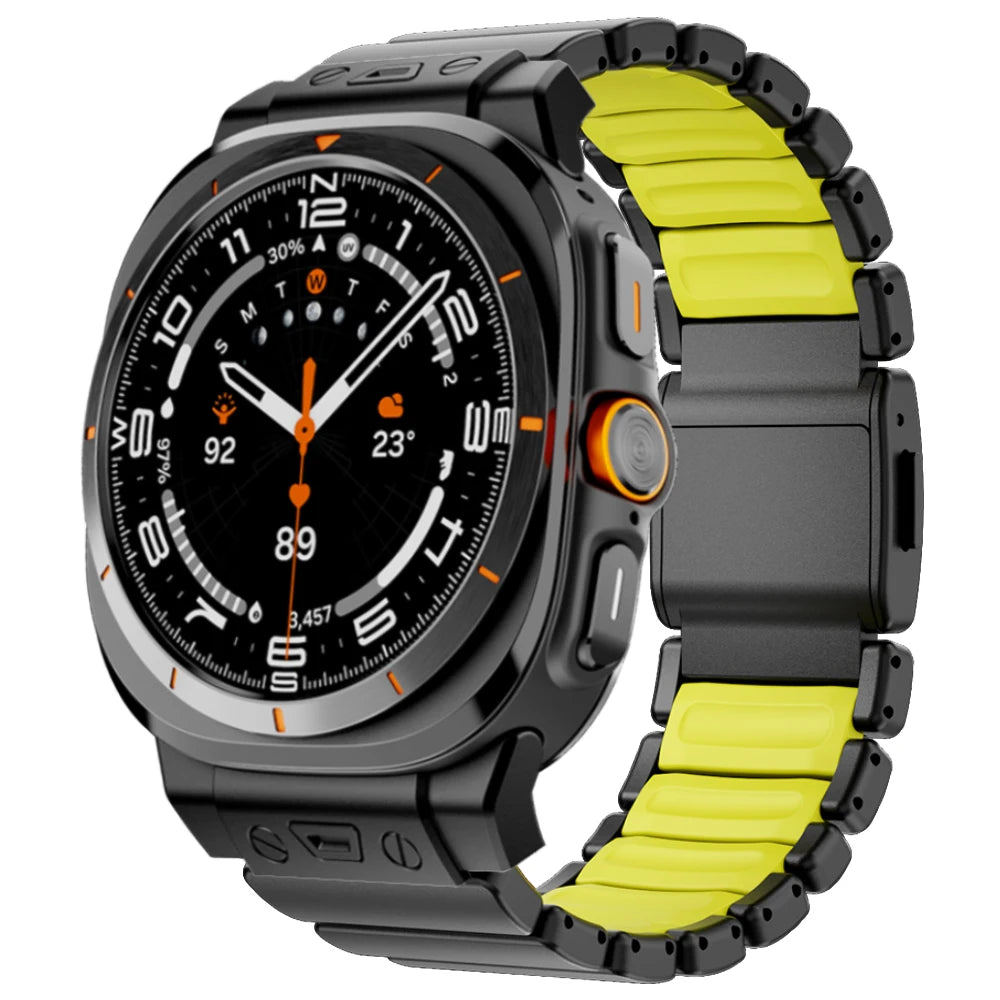 Titanium Watchband for Samsung Galaxy Watch Ultra 2025 47mm Luxury Rubber Strap for GALAXY WATCH ULTRA 47mm 2024 Men Metal Band