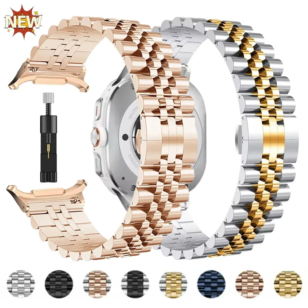 Five Baht Metal Band for Samsung Galaxy Watch Ultra 47mm Comfortable Bracelet For Galaxy Watch Watch 8/Classic 46/44/40mm Correa