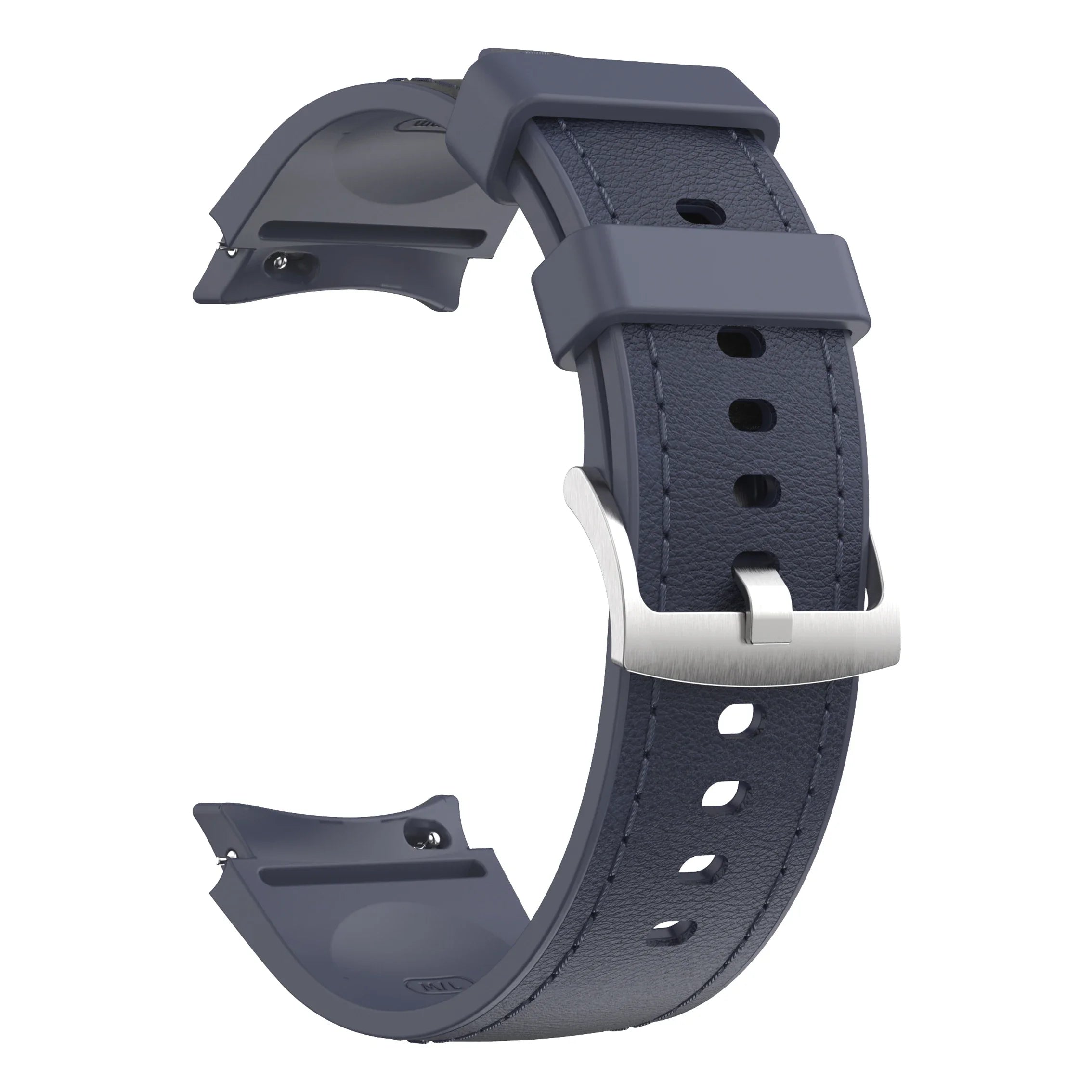 Silicone+Leather Strap for Samsung Galaxy Watch 7 6 5 4 FE 40mm 44mm No Gap Bracelet Band Watch 6 4 Classic 43/47mm 42/46mm Belt