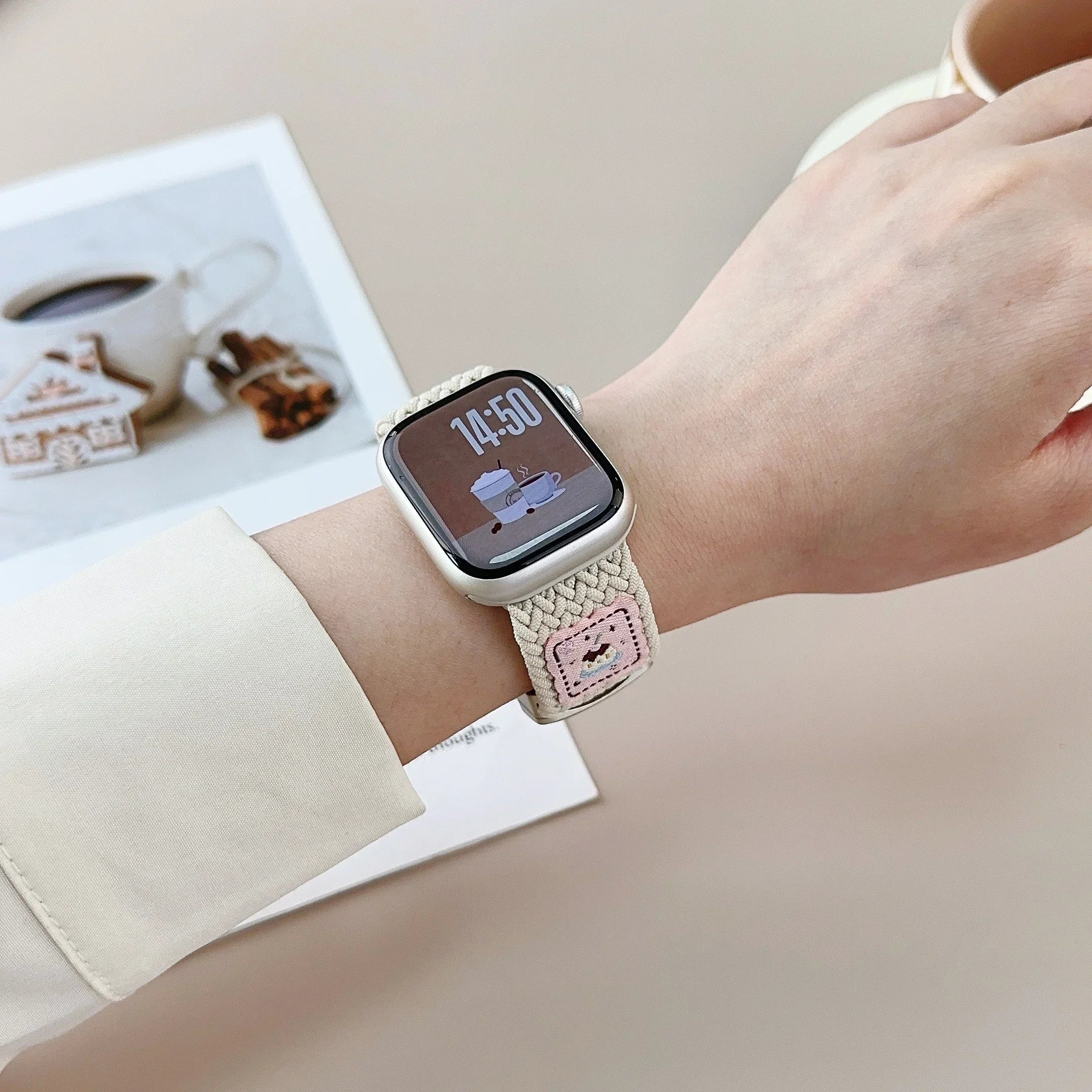 Nylon band For Apple Watch band Ultra 44mm 40mm 45mm 49mm 41mm 44mm magnetic buckle Braided band Apple Watch Series 10 9 SE 7 8