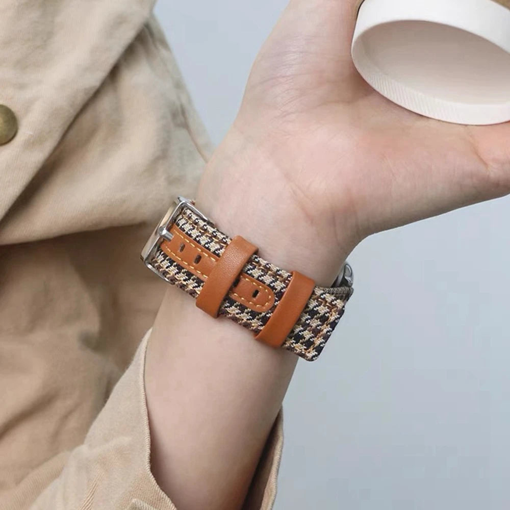 Leather Loop For Apple Watch band for women Series Ultra 11 10 9 8 7 6 5 4 3 2 1 38mm 40mm 41mm 42mm 44mm 45mm 46mm 49mm band